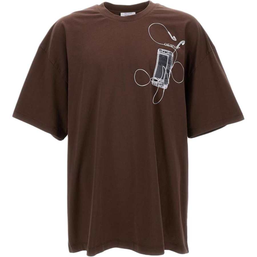 OFF-WHITE OFF WHITE Scan Arrow Oversize Rain Drum T shirt