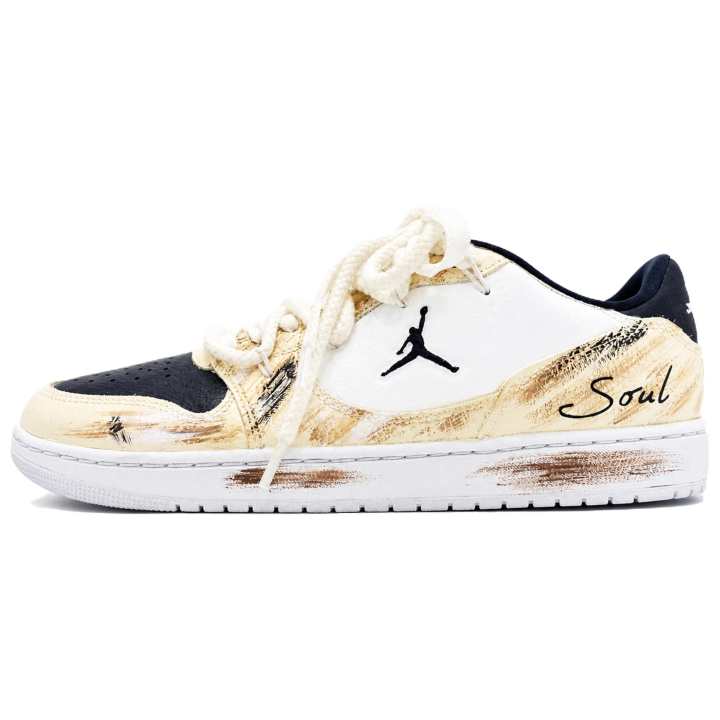 Jordan Jordan COURT CONNECT Skateboard Shoes Men's Low Top Yellow/White