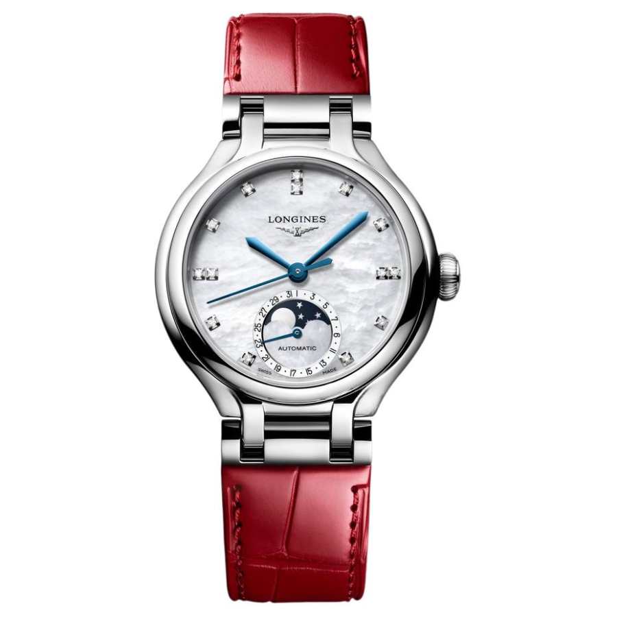 LONGINES Heart Moon Collection Automatic Mechanical Movement Women's Watch 34mm
