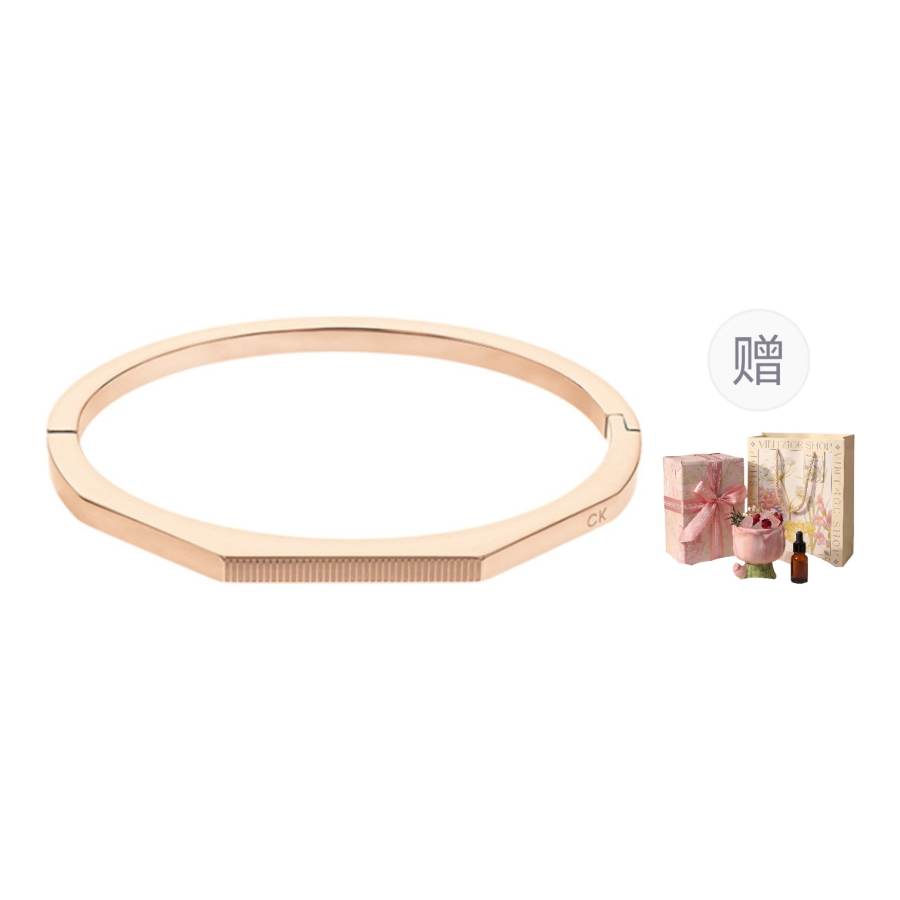 CALVIN KLEIN Gold plated Steel Trendy, Versatile, Fashion Bangle Women's
