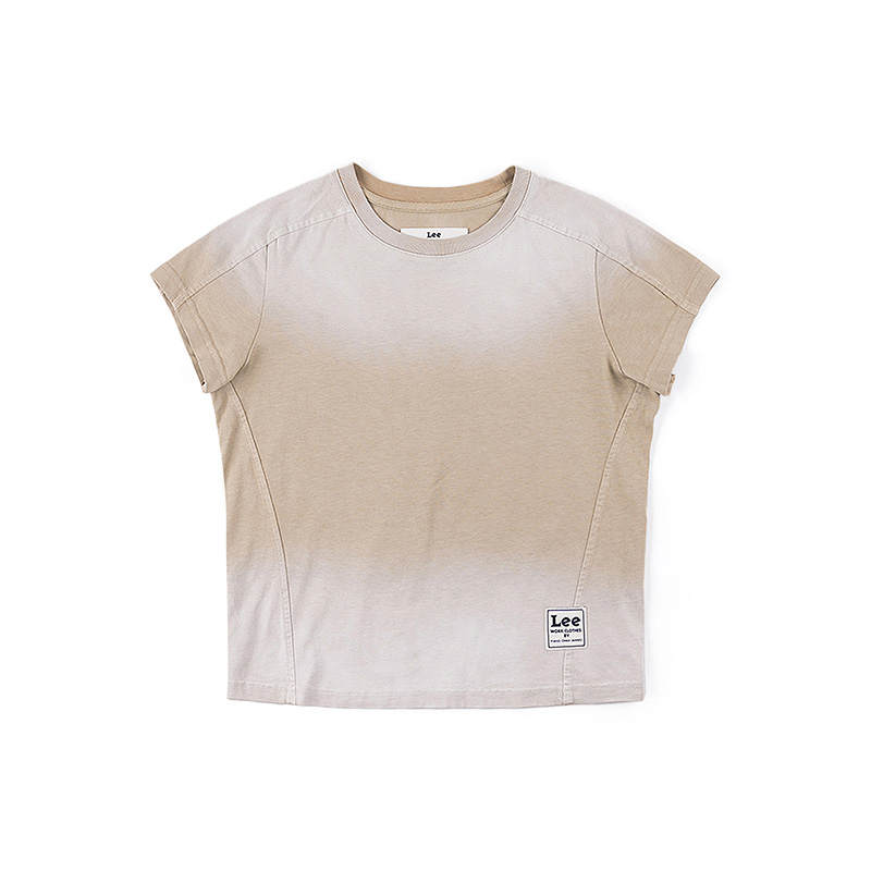 Feng Chen Wang X Lee T Shirts Men's Khaki Crew Neck
