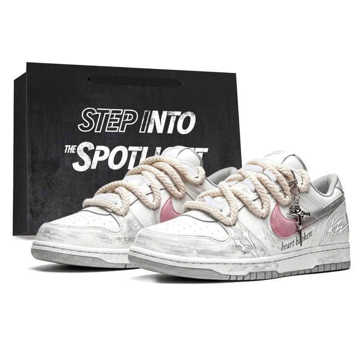 Nike Nike Big Skateboard Shoes Men's Low Top Gray