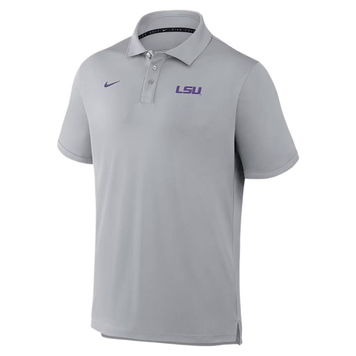 Nike Nike Dri Fit College Polo Shirts Men's Gray Polo Collar Moderate