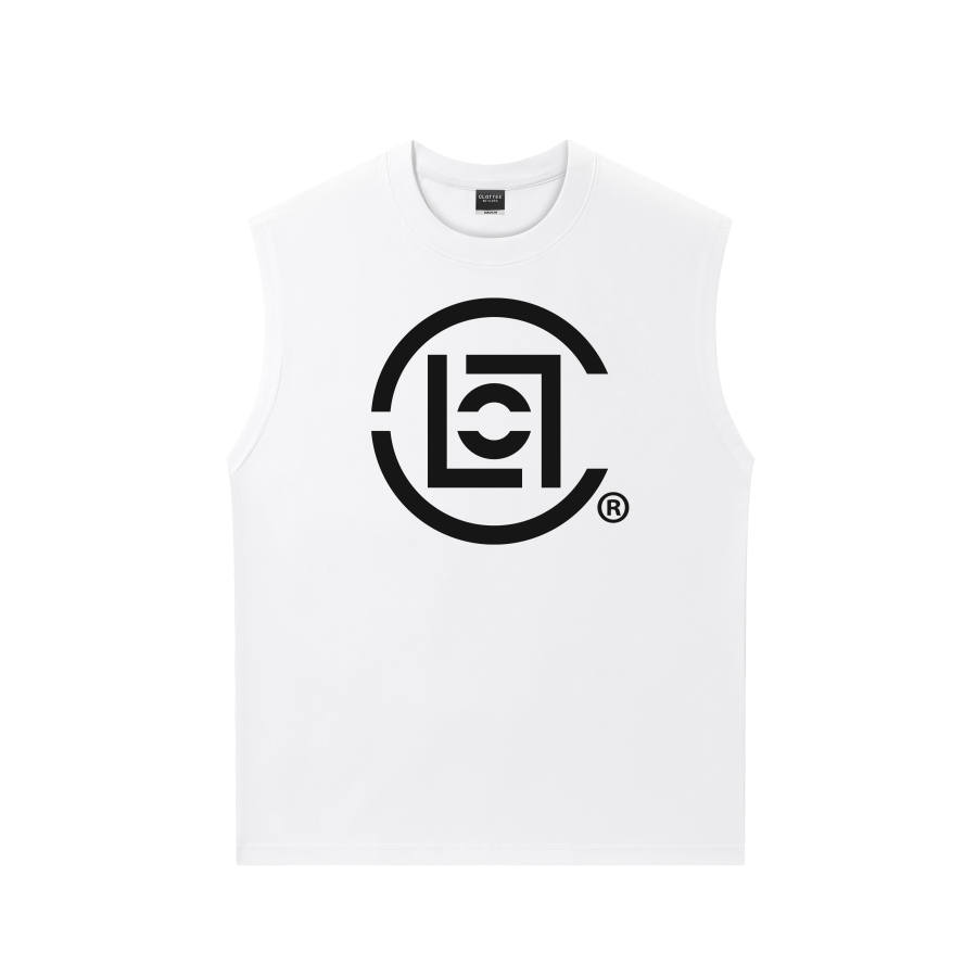 CLOT Tank Tops Unisex Crew Neck Thin Straight Fit