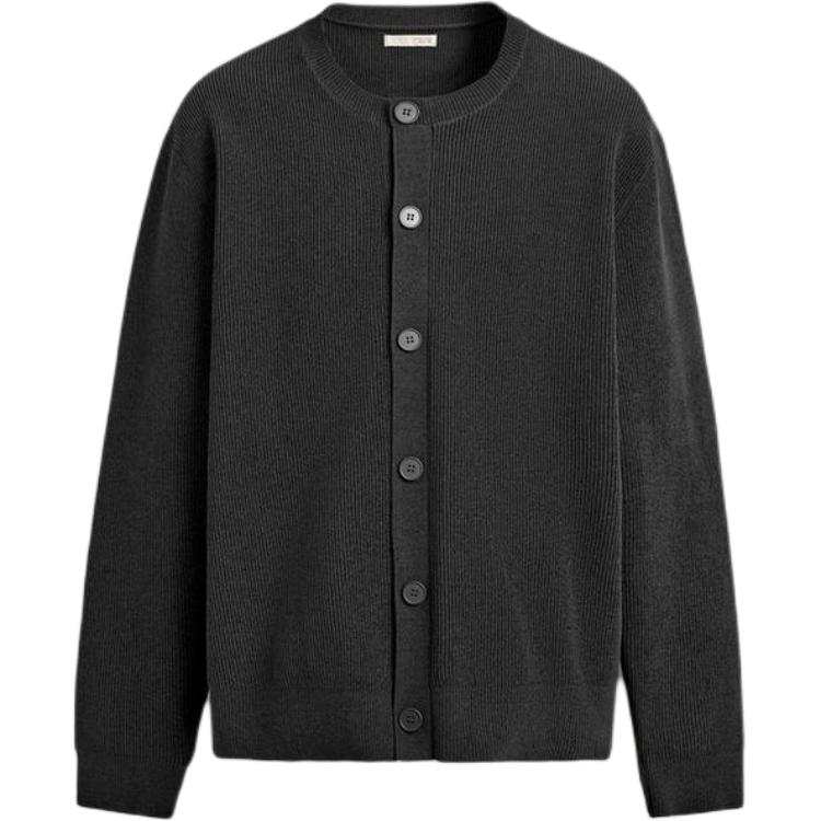 ZARA Knitwear Men's Gray Crew Neck Moderate