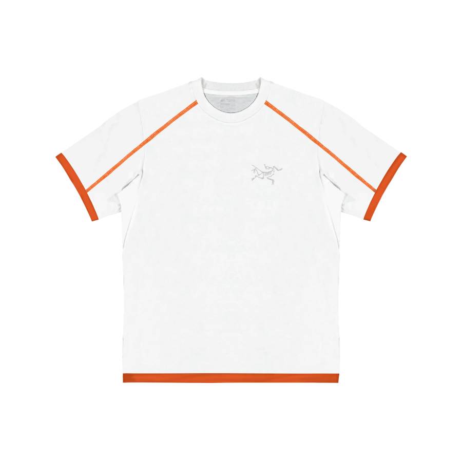 Arcteryx KRAGG T Shirts Unisex White/White Crew Neck Moderate