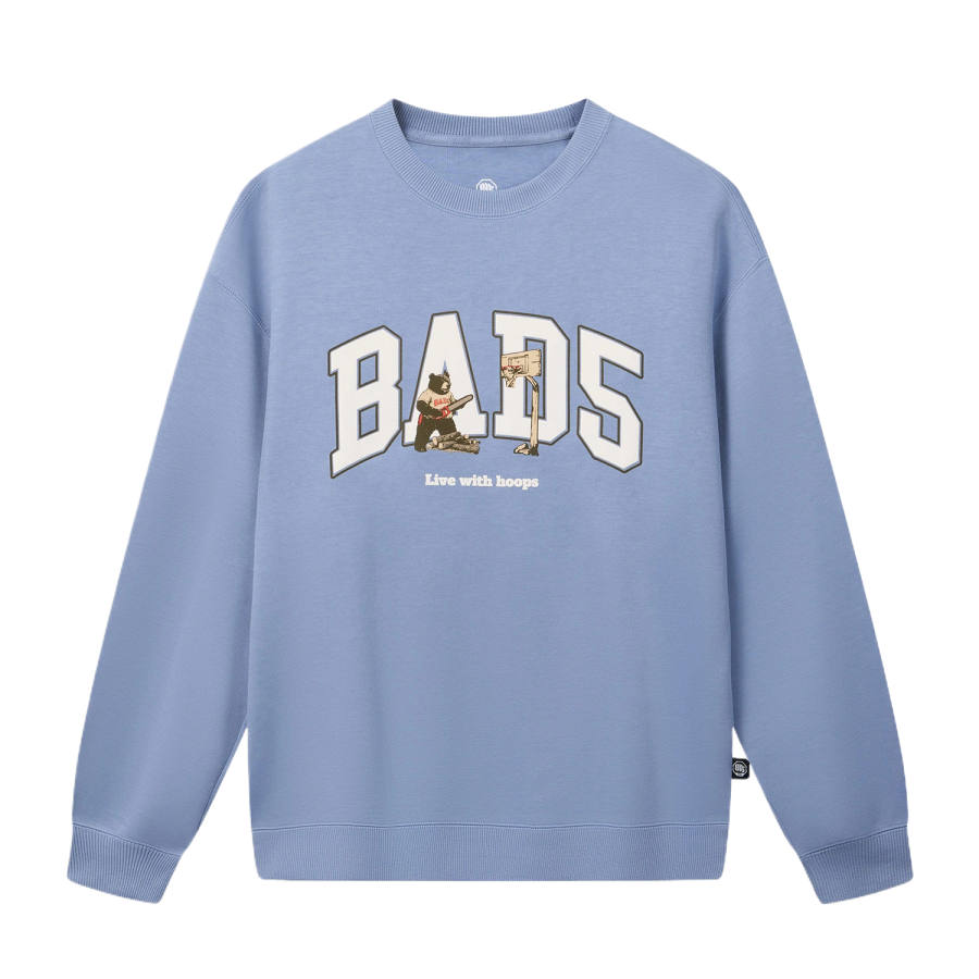 Li-Ning Li Ning Sweatshirts Men's Yoyo Blue Crew Neck Moderate
