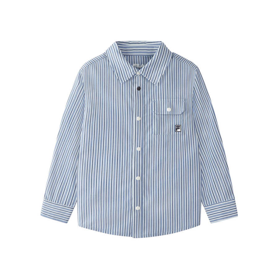 FILA KIDS Casual Shirts Lapel Thin Non Stretch