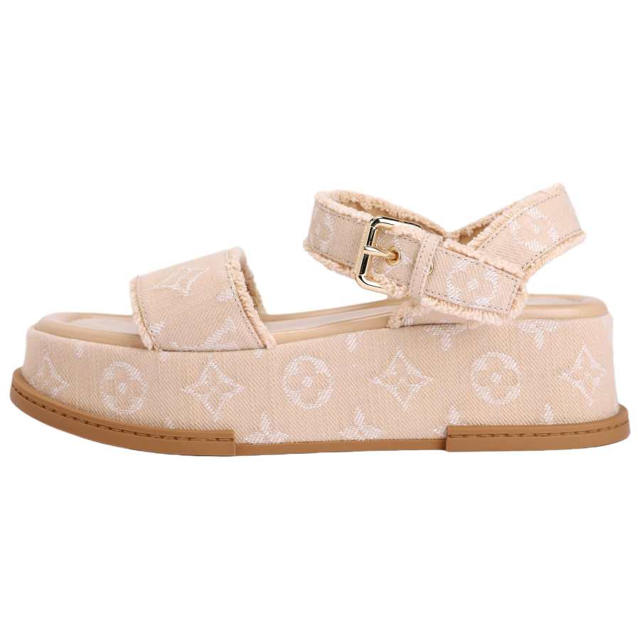 LOUIS VUITTON One Strap Sandals Women's Pink