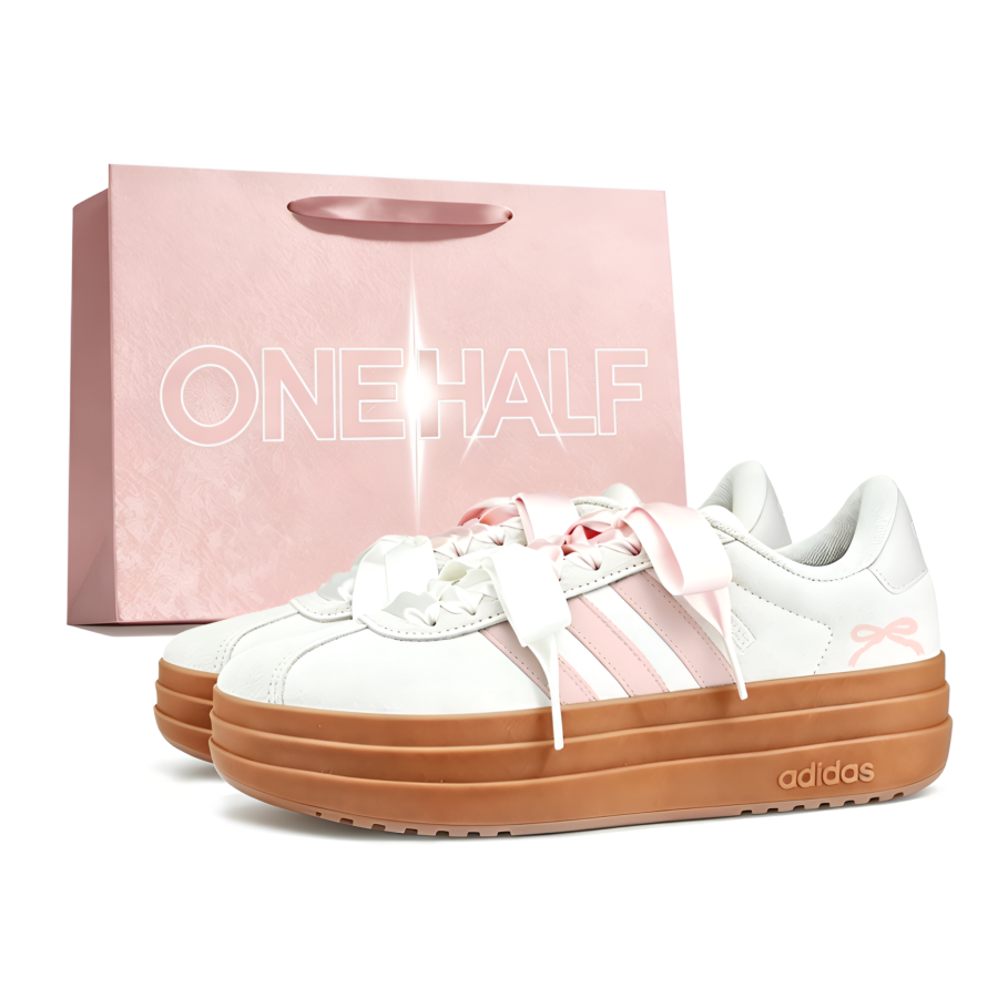 Adidas Adidas VL Court Bold German Army Trainers Women's Low Top Powder