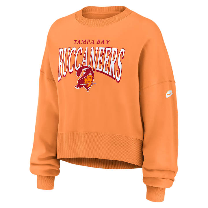 Nike Nike NFL Sweatshirts Women's Orange Crew Neck Moderate