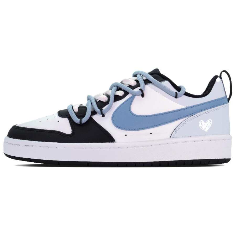 Nike Nike Court Borough Skateboard Shoes Women's Low Top White Blue Black Color Block