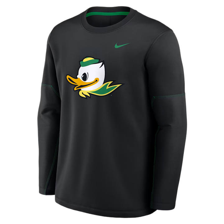 Nike Nike T Shirts Men's Black/Apple Green Crew Neck Moderate Straight Fit