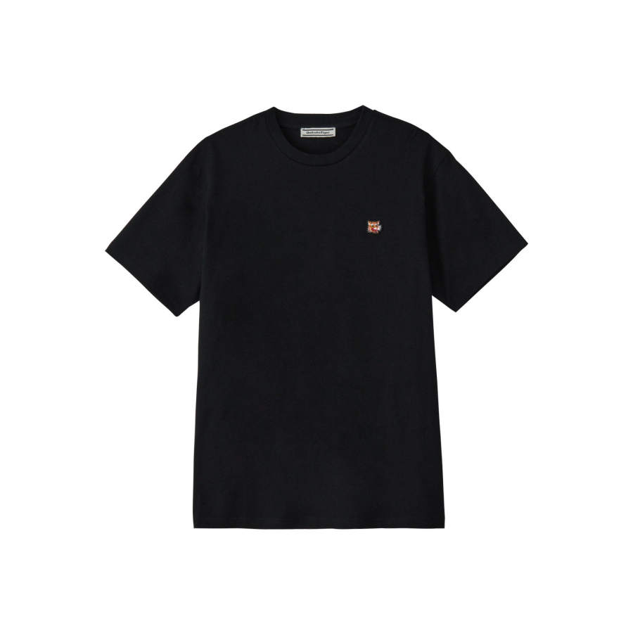Onitsuka Tiger T Shirts Men's Black Crew Neck Moderate