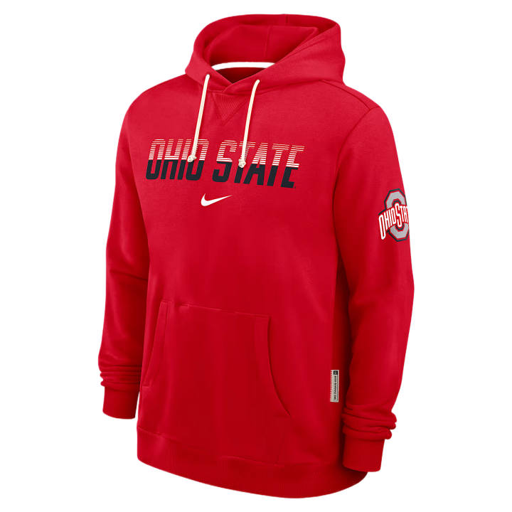 Nike Nike Dri Fit College Sweatshirts Men's University Red Hooded Non Detachable Moderate