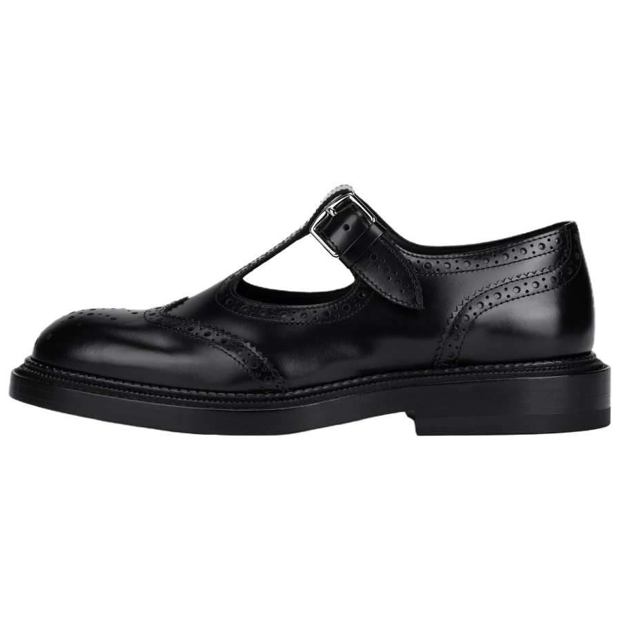 HERMES H Lift Mary Jane Shoes Women's Black