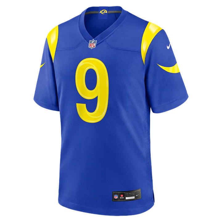 Nike Nike NFL Rugby Jerseys Men's Royal V Neck Moderate