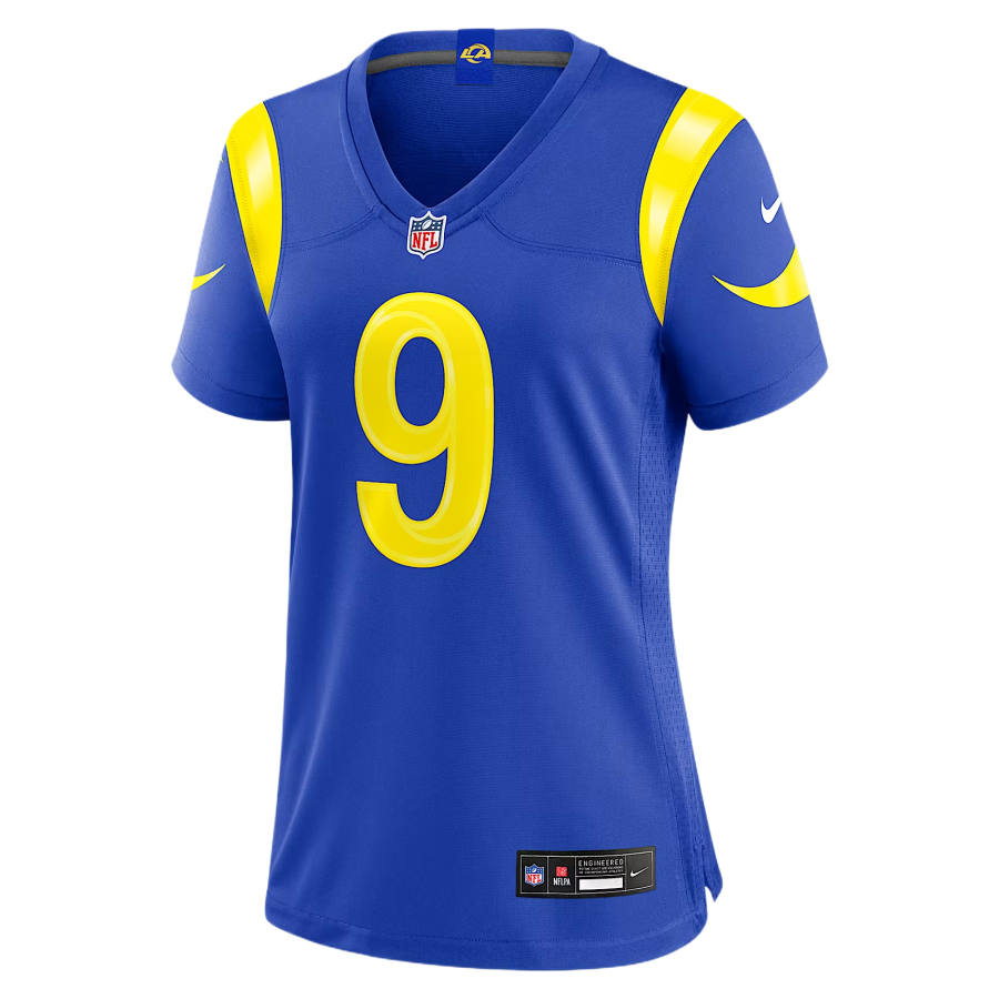 Nike Nike NFL Rugby Jerseys Women's Royal V Neck Moderate