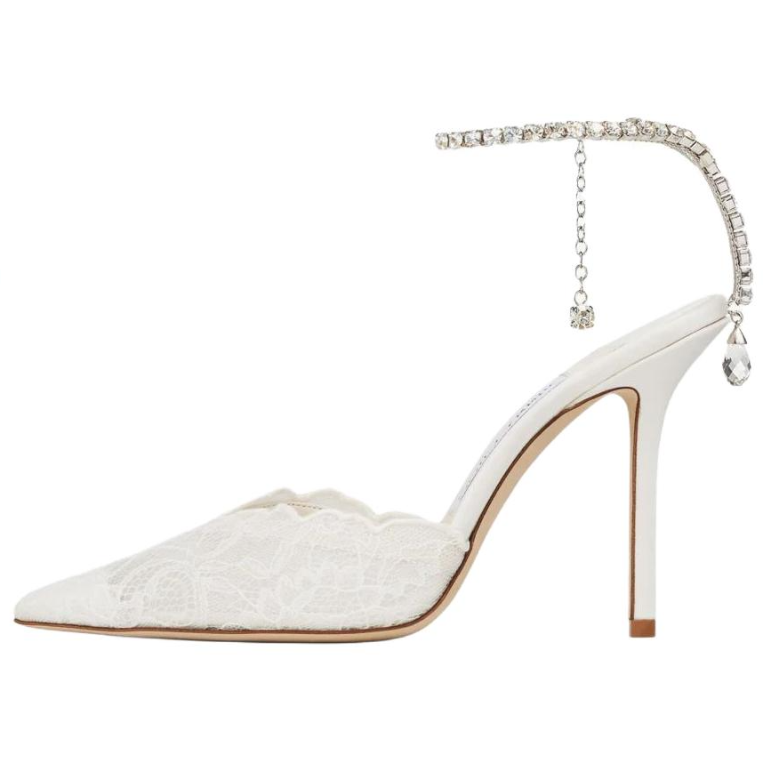 Jimmy Choo High Heels Women's Low Top Ivory