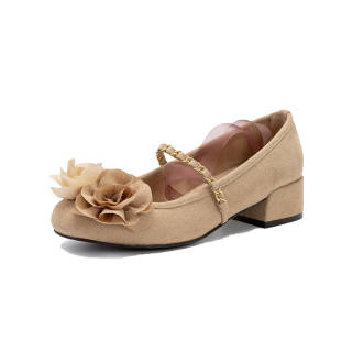Barbie Mary Jane Shoes Women's Apricot