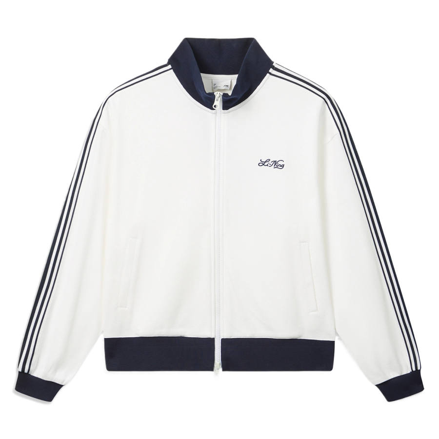 Li-Ning Li Ning DNA Sweatshirts Women's White Stand Collar Moderate