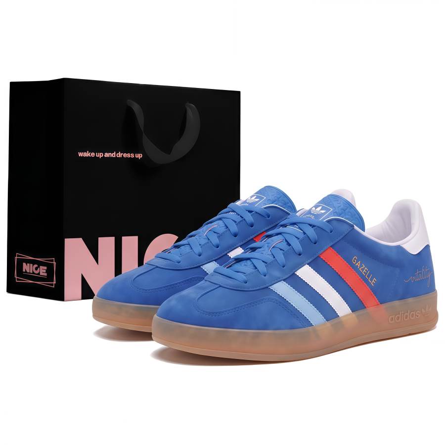 Adidas Originals GAZELLE INDOOR Skateboard Shoes Unisex Low Top Blue