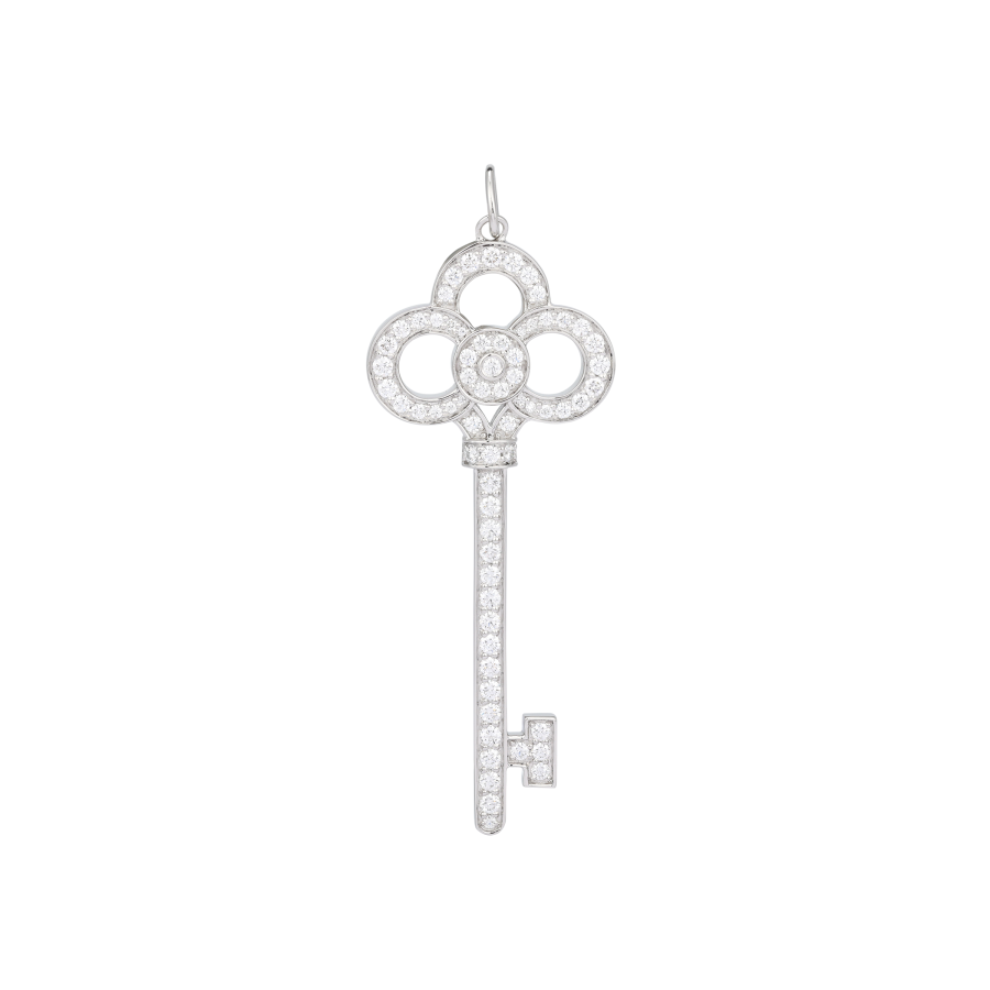TIFFANY & CO. TIFFANY & CO. Diamond Platinum Pendants Unisex Silver