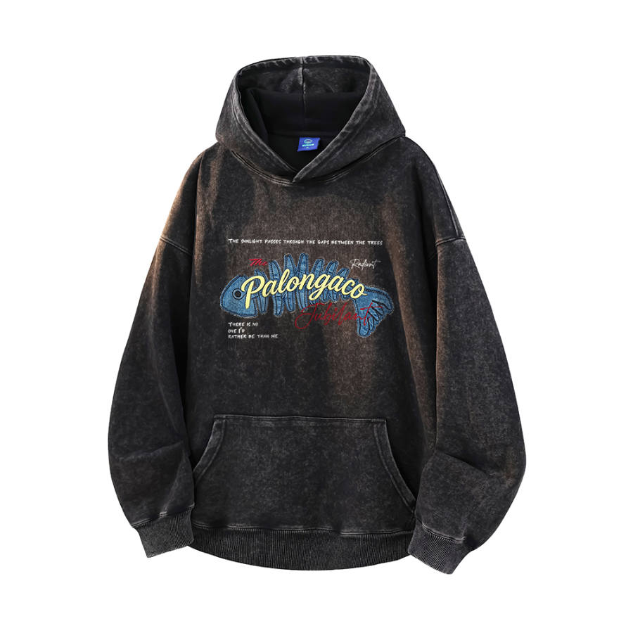 PAL ONGACO Sweatshirts Unisex Hooded Non Detachable Moderate Straight Fit