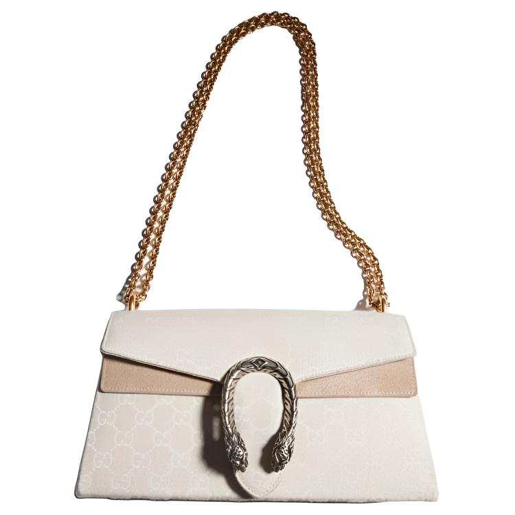 GUCCI Dionysus GG Fabric Shoulder Bag Medium Women's Beige