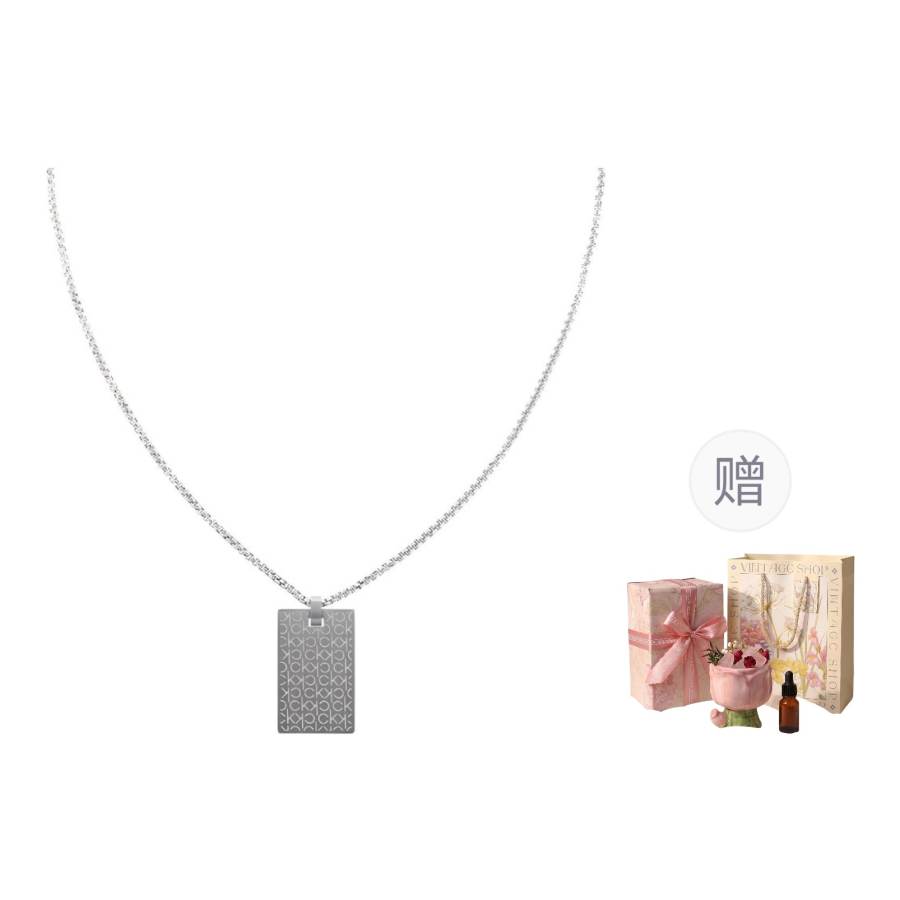 CALVIN KLEIN Steel Niche, Trendy, Versatile, Necklace Unisex Silver