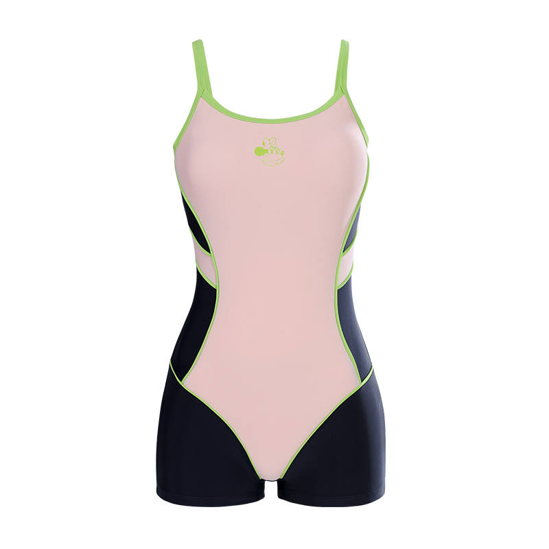 Disney One Piece Swimsuits Women's Pink Camisole Moderate Square Leg One Piece Swimsuit
