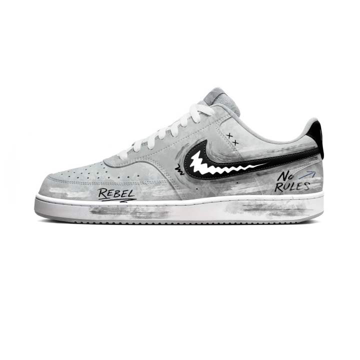 Nike Nike Court Vision Skateboard Shoes Men's Low Top Gray
