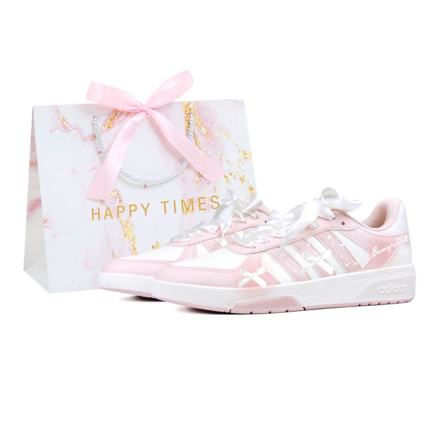 Adidas Adidas COURTBEAT Skateboard Shoes Women's Low Top White/Pink