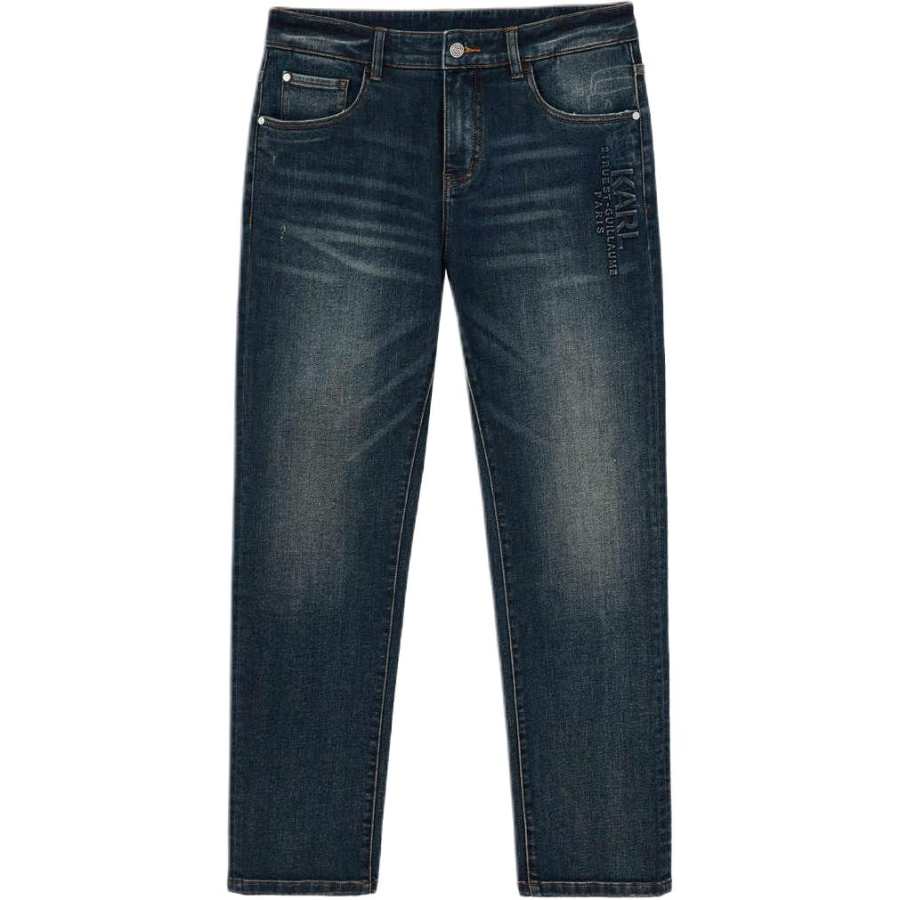 KARL LAGERFELD / Karl Lagerfeld Jeans Men's Vintage Blue Moderate Straight Fit Pants