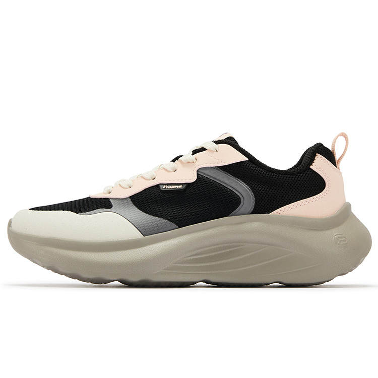 361° Cushioning Breathable Lightweight Low top Running Shoes Women's Obsidian Black Extraordinary Pink