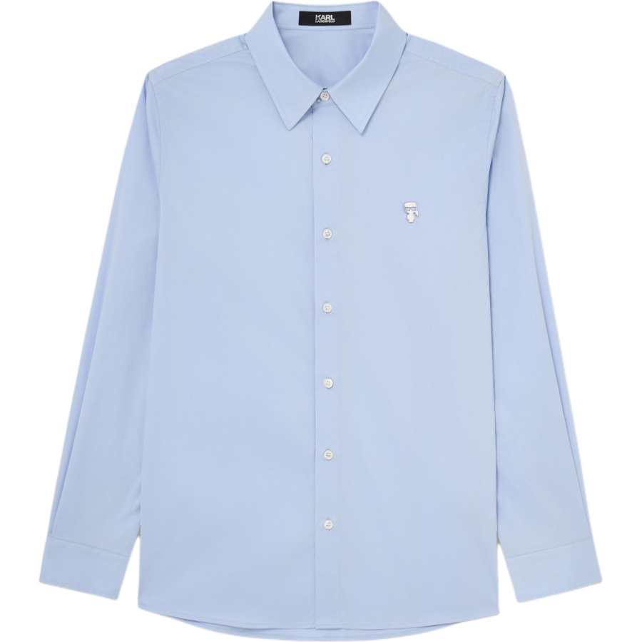 KARL LAGERFELD / Karl Lagerfeld Jeans Shirts Men's Light Blue Lapel Moderate