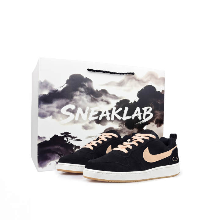 Nike Nike Court Borough Skateboard Shoes Men's Low Top Black, Pink