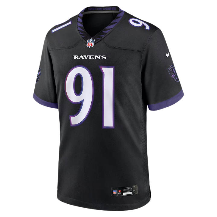 Nike Nike NFL Rugby Jerseys Men's Black V Neck Moderate