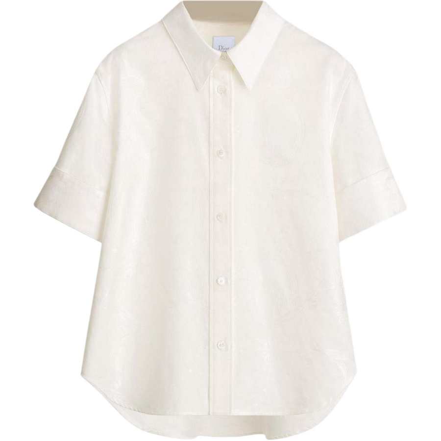 DIOR Dioramour Shirts Women's White Lapel Moderate