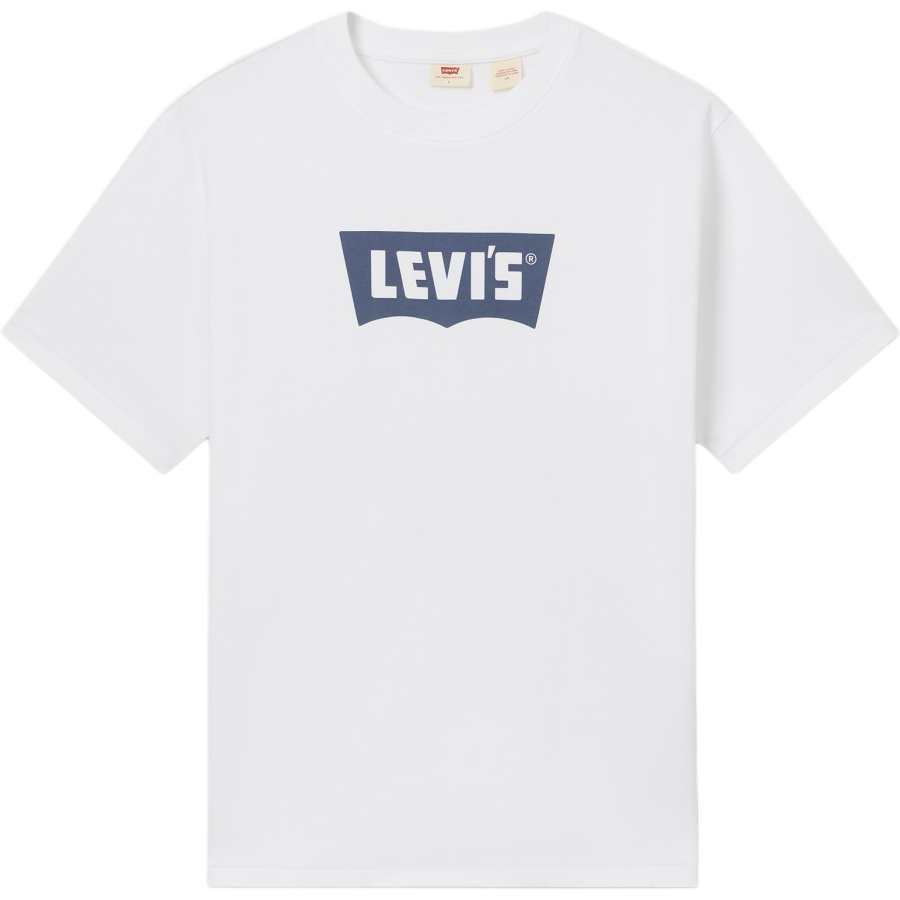 Levis Levis T Shirts Men's White Crew Neck Moderate