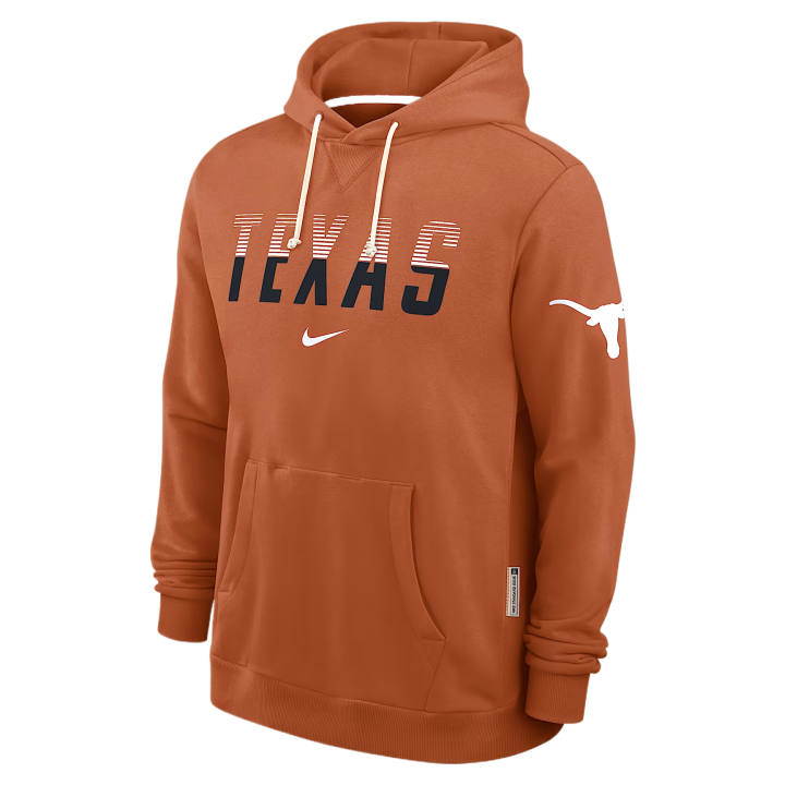 Nike Nike Dri Fit College Sweatshirts Men's Desert Orange Hooded Non Detachable Moderate