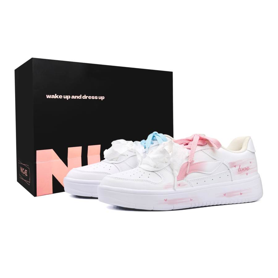 Li-Ning Li Ning Floating Boat Skateboard Shoes Unisex Low Top Pink/White/Blue