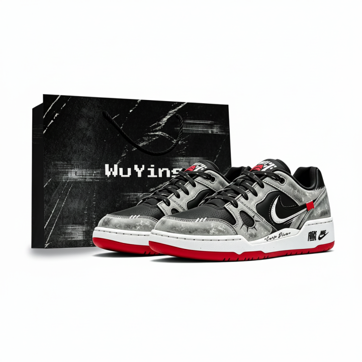 Nike Nike Full Force Skateboard Shoes Unisex Low Top Black