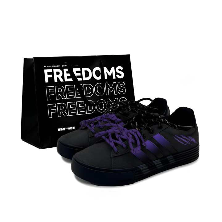 Adidas Adidas Daily Skateboard Shoes Unisex Low Top Black White
