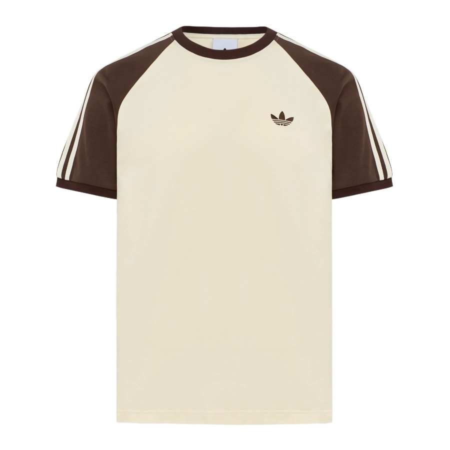 Adidas Originals T Shirts Men's Ivory Crew Neck Moderate