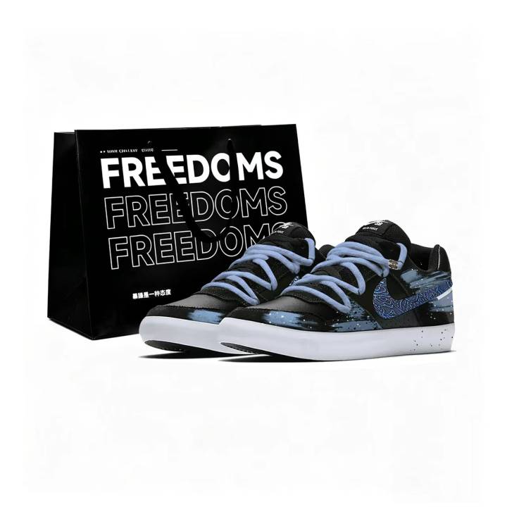 Nike Nike SB Delta Skateboard Shoes Unisex Low Top Blue Black