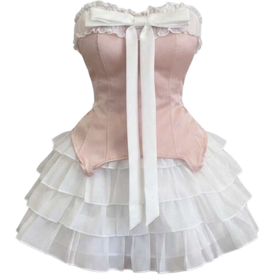 CHARM GLOW Two Piece Skirt Sets Women's Boat Neck Moderate Short Skirt