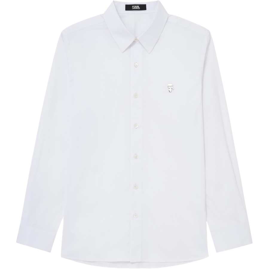 KARL LAGERFELD / Karl Lagerfeld Jeans Shirts Men's White Lapel Moderate