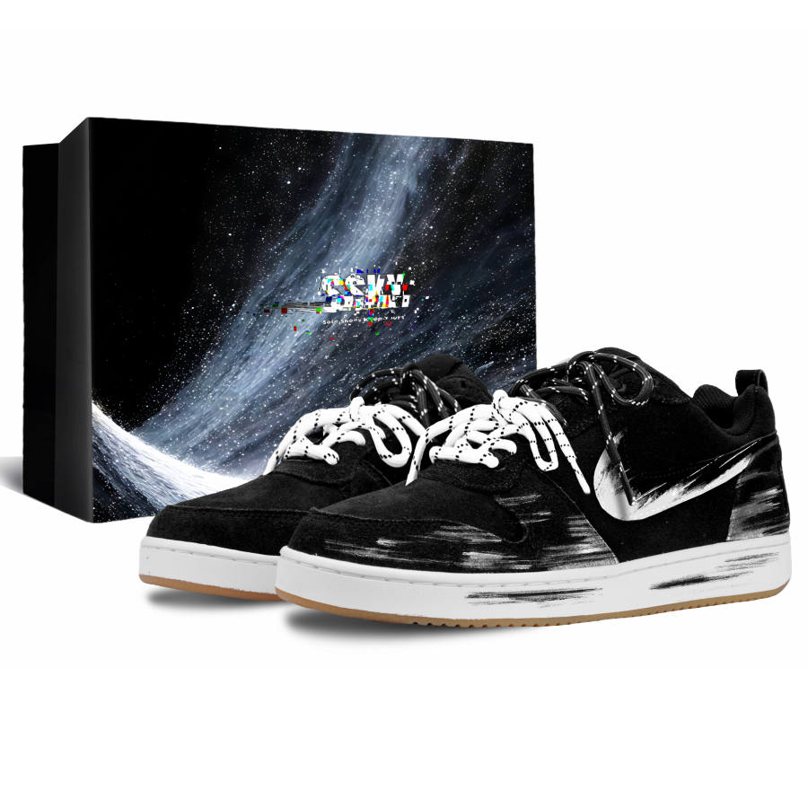 Nike Nike Court Borough Skateboard Shoes Men's Low Top Black/White