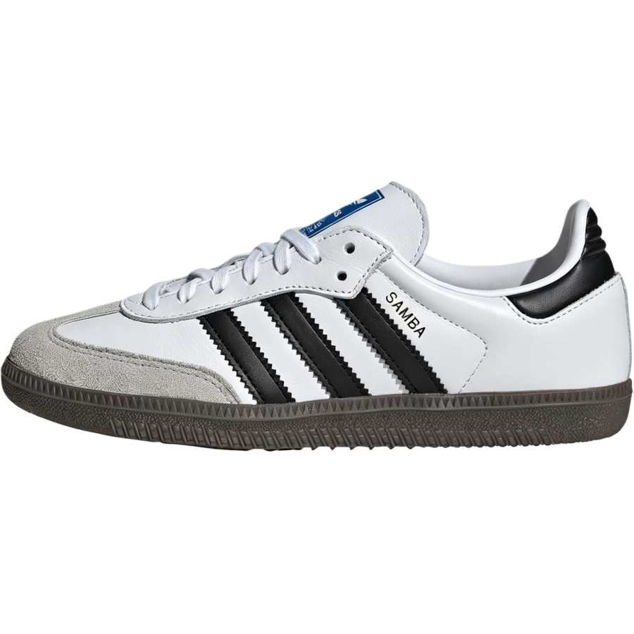 Adidas Originals SAMBA OG Slip Resistant Abrasion Resistant Low top Kids' Skateboarding Shoes Gray Unisex